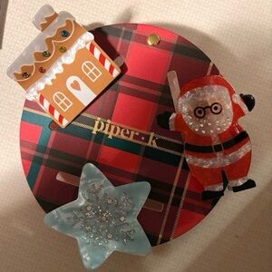 Piper K Christmas Hair Clip Set